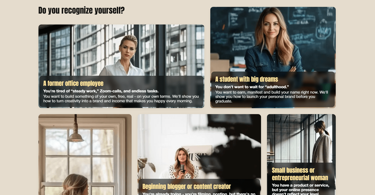 Conversion blocks and checkout CTA